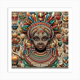 Egyptian Woman Wall Art Art Print