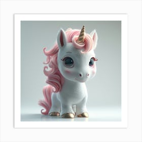 Cute Unicorn 839 Art Print