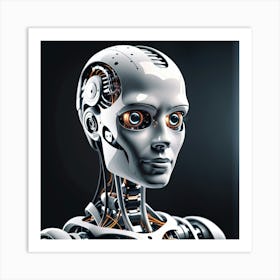 Portrait Of A Robot 39 Art Print