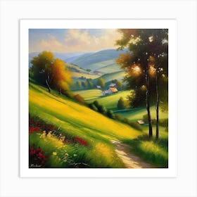 Landscape Painting 154 Art Print