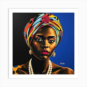 African Woman 16 Art Print