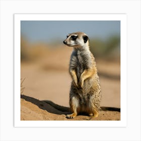 Meerkat Art Print