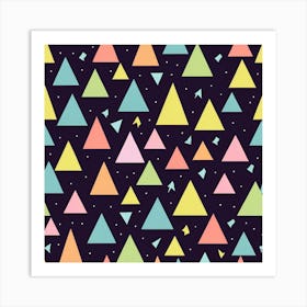 Triangles Seamless Pattern Art Print Art Print