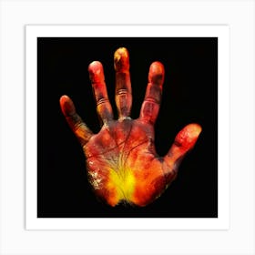 Hand Art Art Print