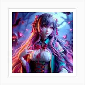 Anime Girl Art Print