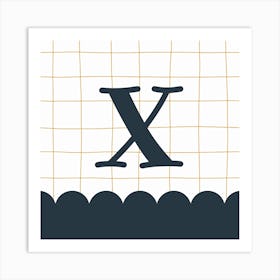 Letter X Art Print