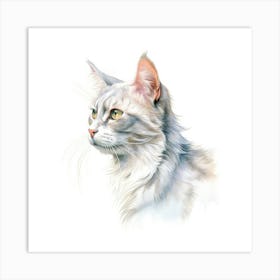 Minuet Cat Portrait Art Print