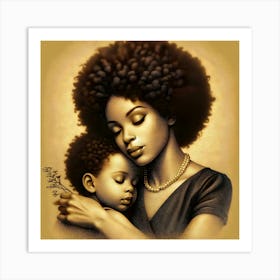 Mother And Child 4 Art Print