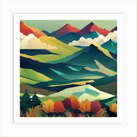 Mountain Landscape 25 Art Print