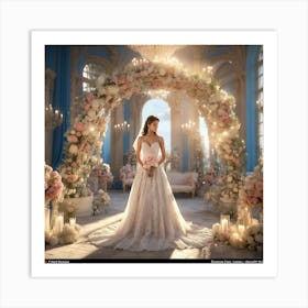 Cinderella Wedding 1 Art Print