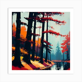 Autumn Forest 125 Art Print