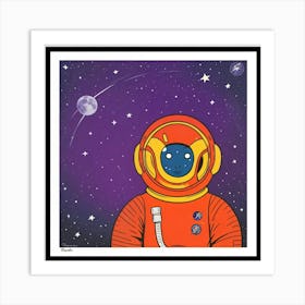 Astronaut Framed Print Art Print