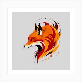 Fox Head 6 Art Print