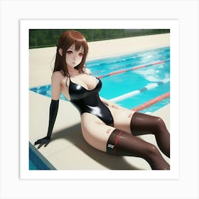 Sexy Anime Girl 2 Art Print