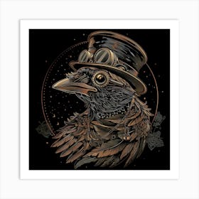 Steampunk Bird 18 Art Print