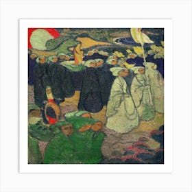 Procession On Pardon At Perros–Guirec (1891) Maurice Denis Art Print