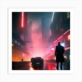 Cyberpunk City Art Print