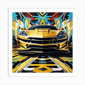 Corvette Corvette Corvette Corvette Corvette Corvette Art Print