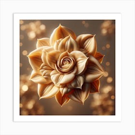 3d Flower Art Print