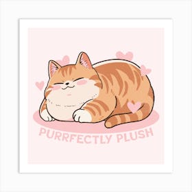 Purfectly Plush Art Print