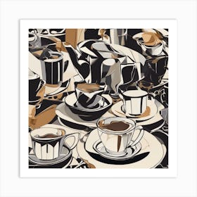 Coffee First  Art Print