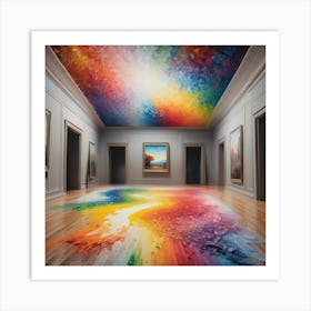 Rainbow Ceiling Art Print