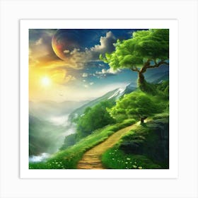 Path Through The Forest 15 Art Print