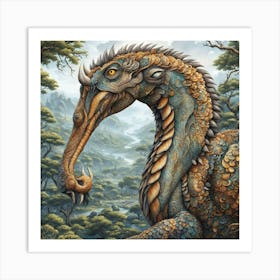 Dragon Of The Forest Art Print