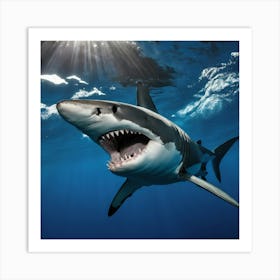 Great White Shark 10 Art Print