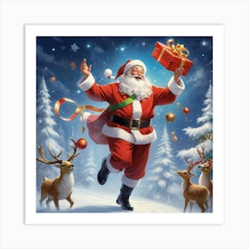 Christmas Santa 6 Art Print