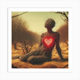 Heart Of Thorns Art Print