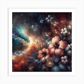 Flowers In The Sky Art Print