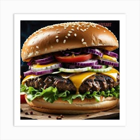 Big Burger 2 Art Print