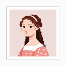 Portrait Of A Young Woman Art Print