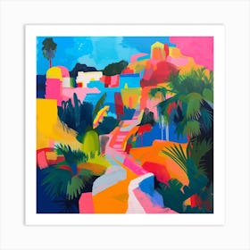 Abstract Travel Collection Tulum Mexico 3 Art Print