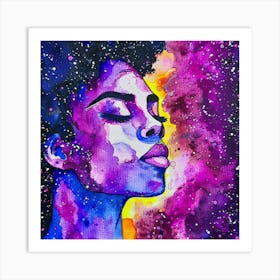 Galaxy Painting Art Print