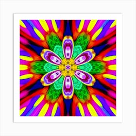 Psychedelic Flower 55 Poster