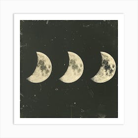 Moon Phases Art Print