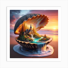 Castle In A Shell 1 Art Print