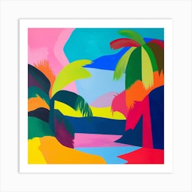 Abstract Travel Collection Cayman Islands 2 Art Print