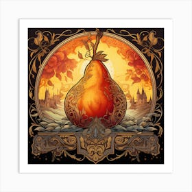 Pear Landscape Art Print