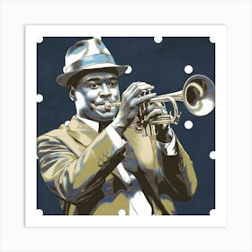 A Pop Art Style Illustration Of A Jazz T Art Print