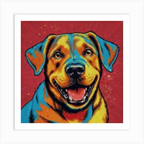 Smiling Puppy Art Print