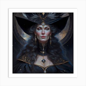 Witch Of The Night 1 Art Print