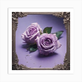 Purple Roses 36 Art Print