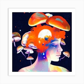 Mushroom Head 1 Art Print