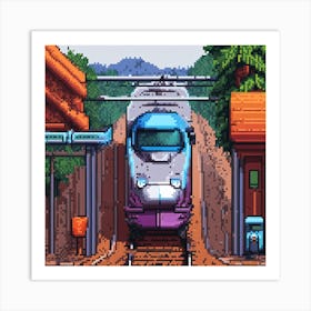 Train Station Art Print