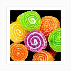 Colorful Lollipops 1 Art Print