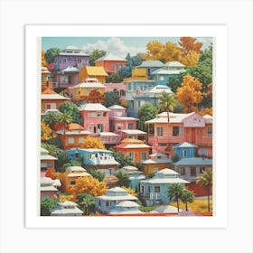 Houses Art Print