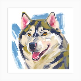 Siberian Husky 04 Art Print